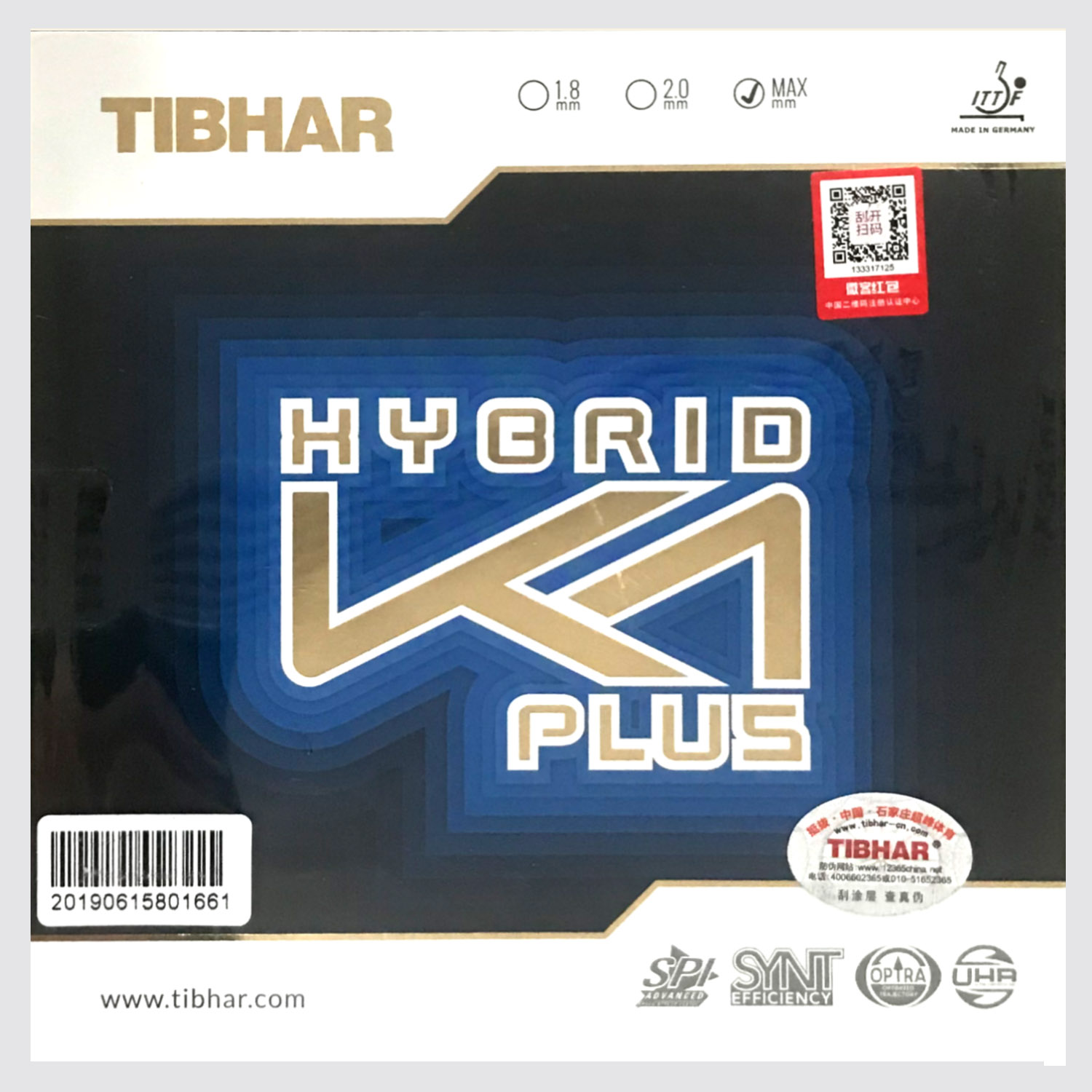 Table Tennis Hybrid Rubbers - Tibhar Hybrid K1 / K1 PLUSpimples
