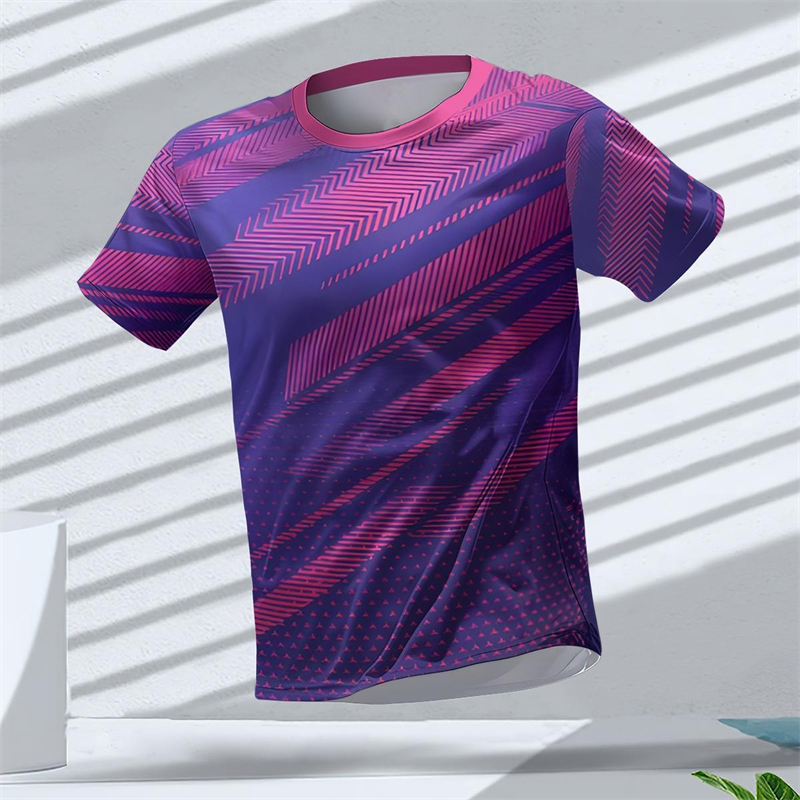 Geometric Graphic 3D Printed S - مراجعة Table Tennis Outfit وسعره