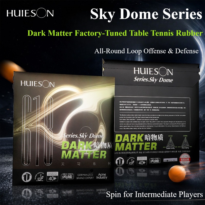 Huieson Sky Dome Dark Matter T - مراجعة Table Tennis Rubber وسعره