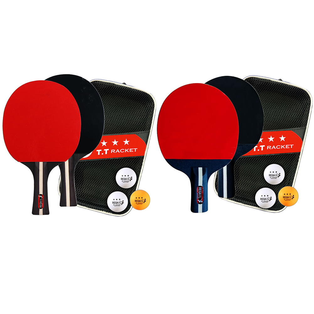 Ping Pong Racket 2 Rackets & 3 - مراجعة Table Tennis Training China وسعره