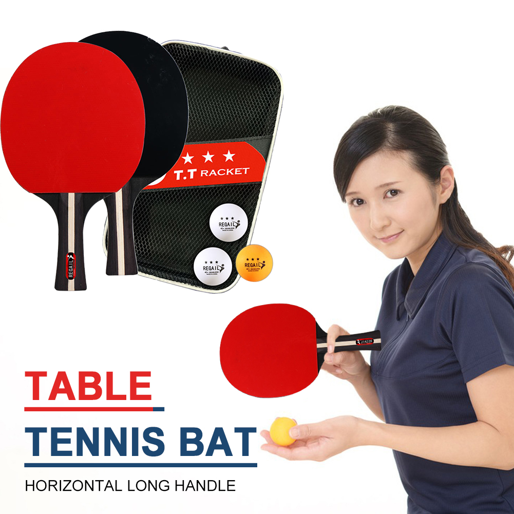 Ping Pong Racket 2 Rackets & 3 - مراجعة Table Tennis Training China وسعره