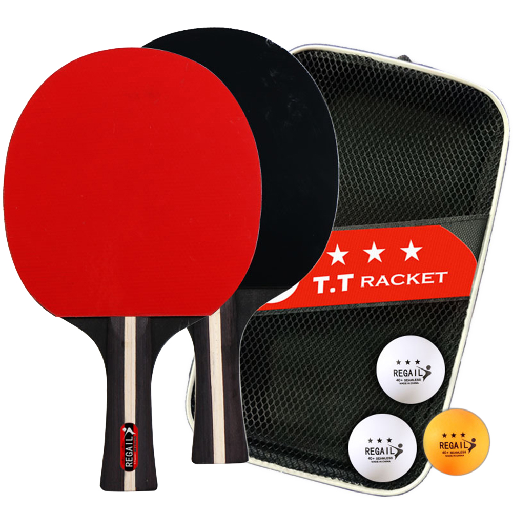 Ping Pong Racket 2 Rackets & 3 - مراجعة Table Tennis Training China وسعره