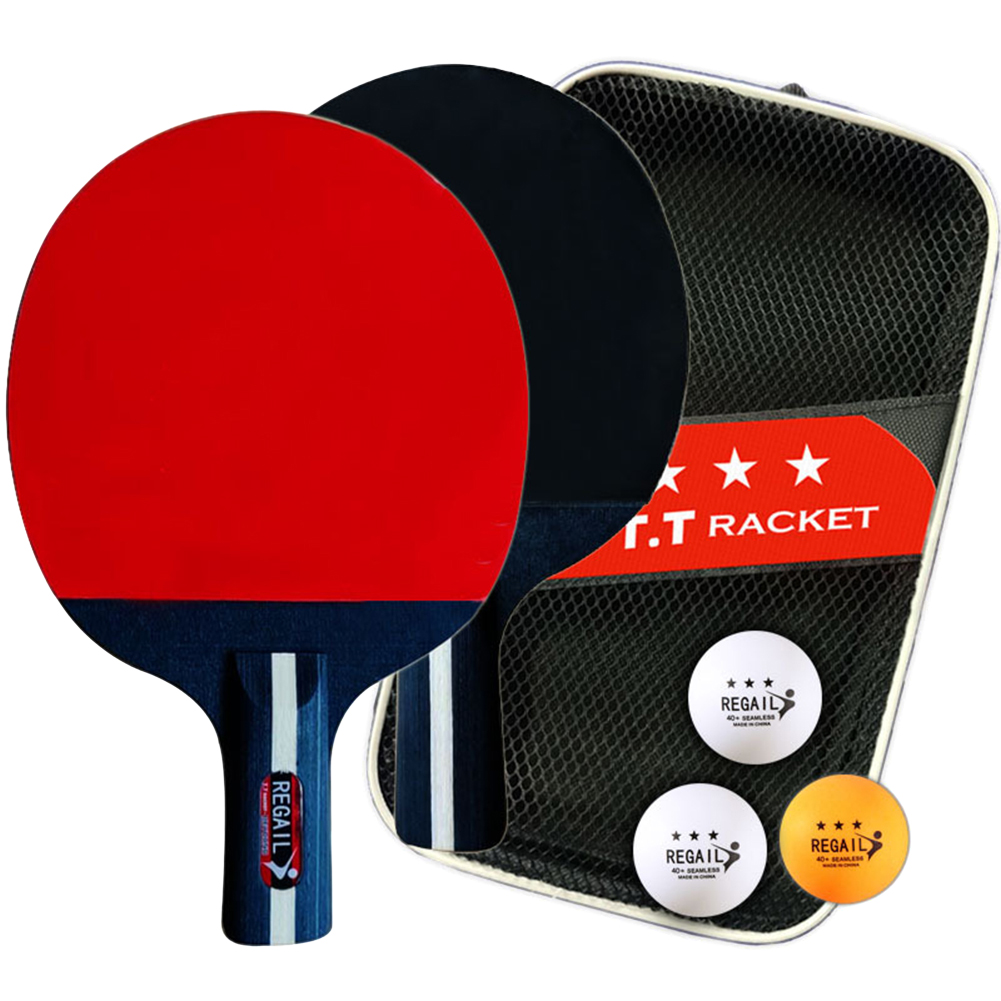 Ping Pong Racket 2 Rackets & 3 - مراجعة Table Tennis Training China وسعره