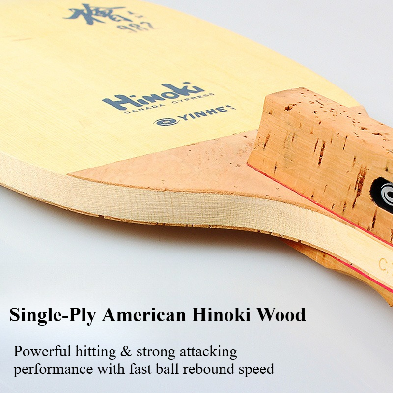 YINHE 982 1-Ply Solid Hinoki T - مراجعة Table Tennis Venue وسعره