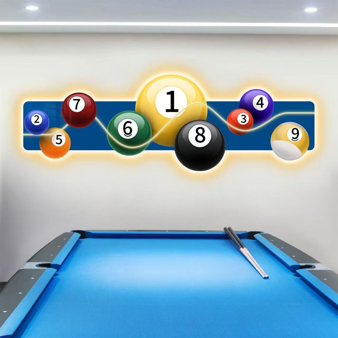 Billiards Hall Decoration Pain - مراجعة Hall Table Tennis وسعره