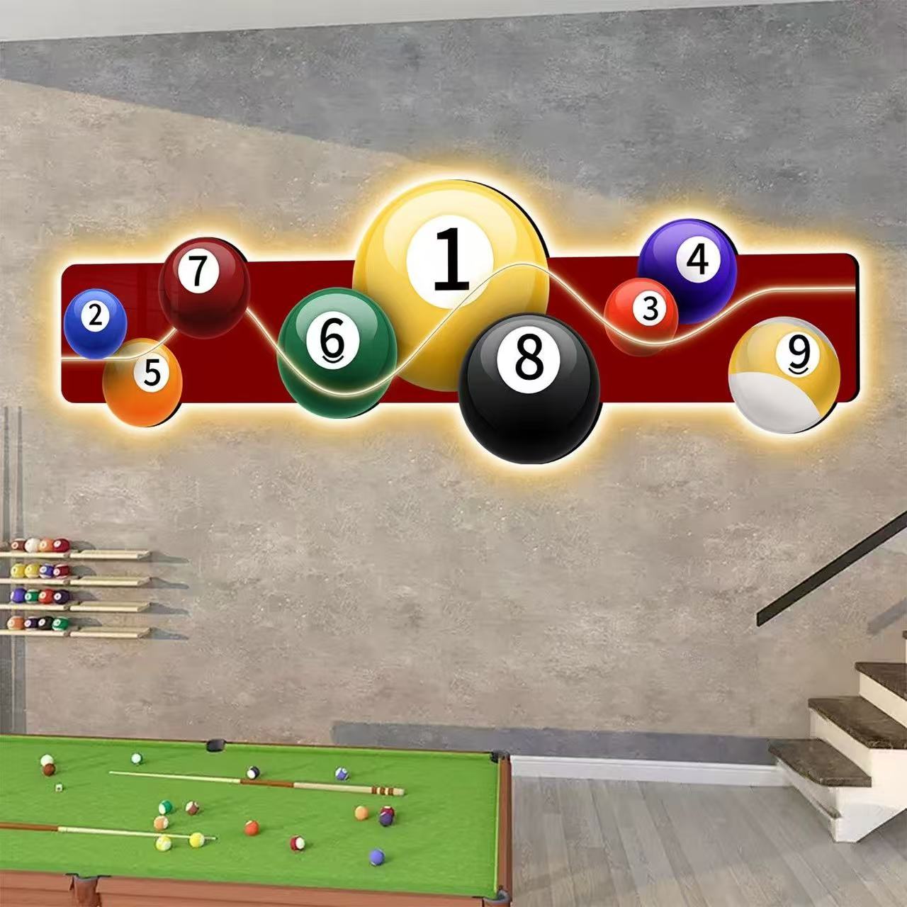 Billiards Hall Decoration Pain - مراجعة Hall Table Tennis وسعره