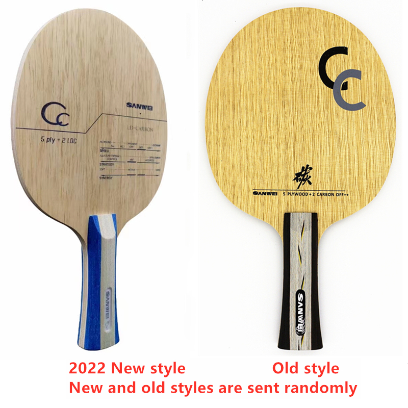 SANWEI CC 502E 5 Ply wood+2 Ca - مراجعة Table Tennis Review وسعره