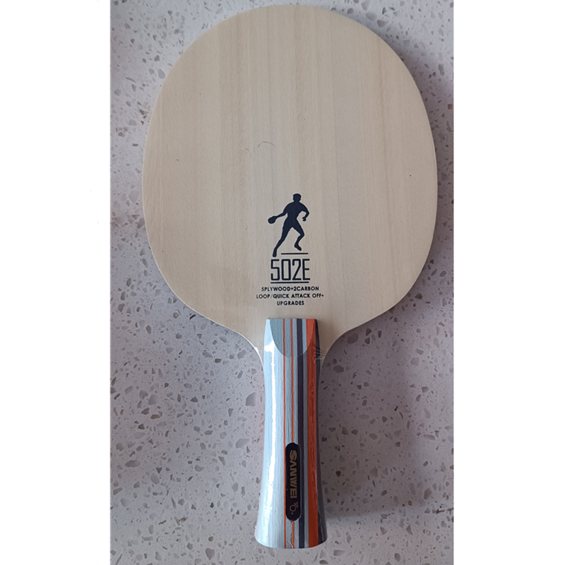 SANWEI CC 502E 5 Ply wood+2 Ca - مراجعة Table Tennis Review وسعره