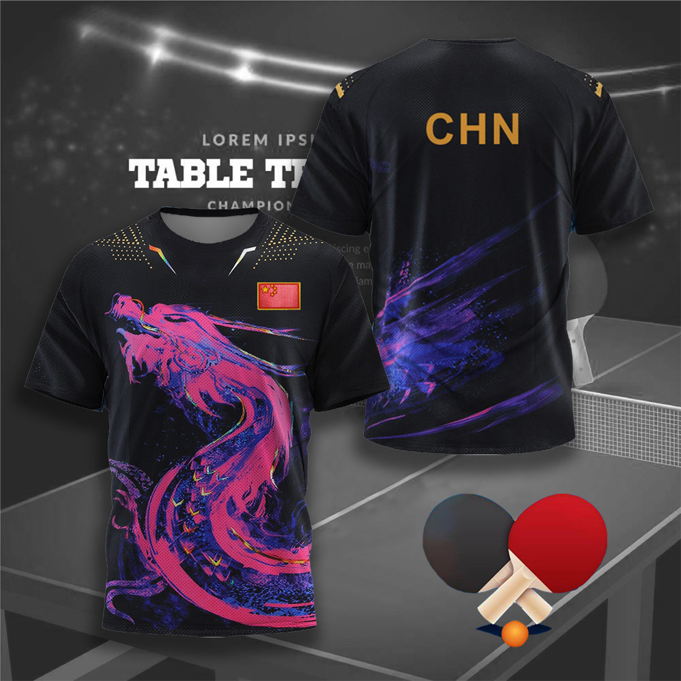 CHINA Dragon Table Tennis Grap - مراجعة Table Tennis Outfit وسعره